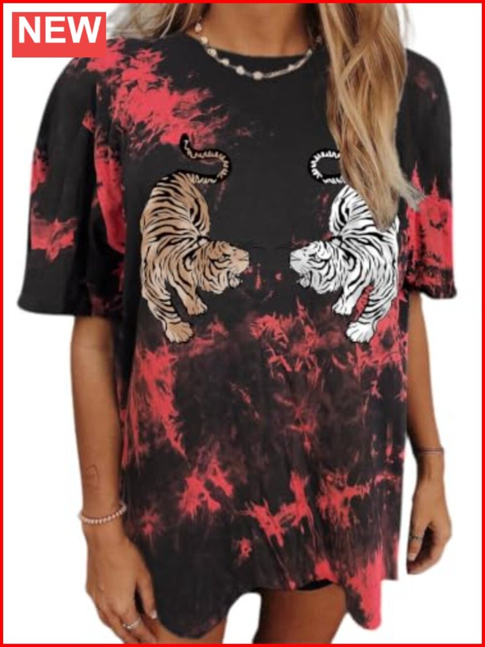 Women's Oversized Skull Graphic Tee Crew Neck Short Sleeve Cotton Blend
